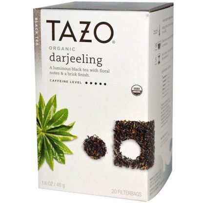 Tazo Teas, オーガニックダージリン, 紅茶, 20 フィルターバッグ, 1.6 オンス (46 g)