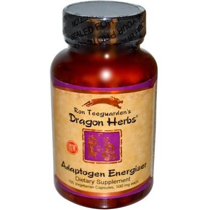 Dragon Herbs, アダプトゲン・エナジャイザー、 500 mg、ベジカプセル100 錠