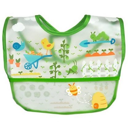 i play Inc., Green Sprouts, よだれかけ, 9-18か月乳児用, 緑, 1つ (Discontinued Item)