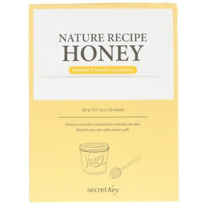 Secret Key, Nature Recipe Mask Pack, Honey, 10 Masks, 0.7 oz (20 g) Each