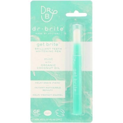 Dr. Brite, Get Brite, Brilliant Teeth Whitening Pen, Mint ,  0.07 fl oz (2 ml)