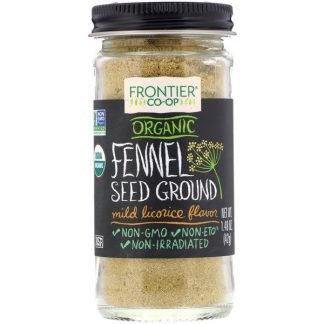 Frontier Natural Products, Organic Fennel Seed Ground, Mild Licorice , 1.48 oz (42 g)