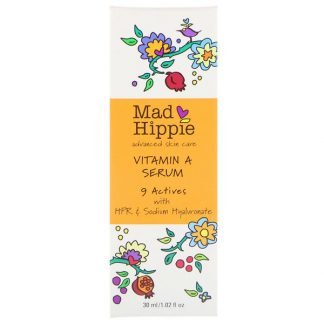 Mad Hippie Skin Care Products, ビタミンAセラム、1.02 液量オンス (30 ml)