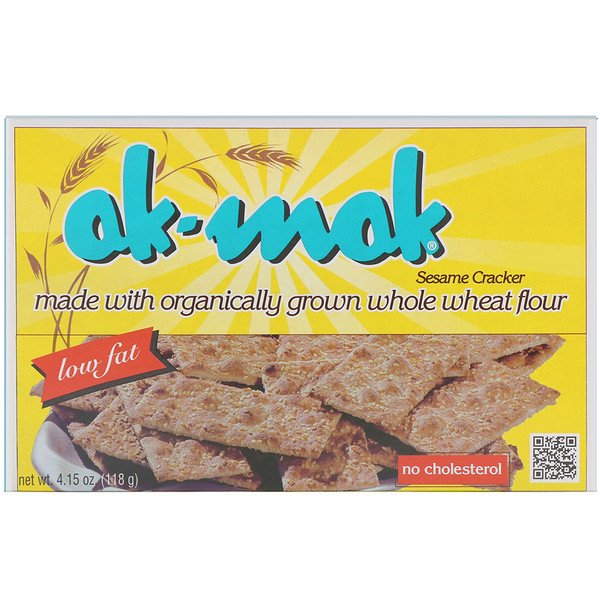 Ak-Mak, 全粒小麦粉 セサミクラッカー, 4.15 oz (118 g)
