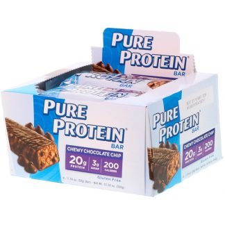 Pure Protein, チュウ チョコレートチップ バー、6個、各1.76 oz (50 g)