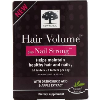 New Nordic, ヘアーボリュームプラスネイルストロング、60錠