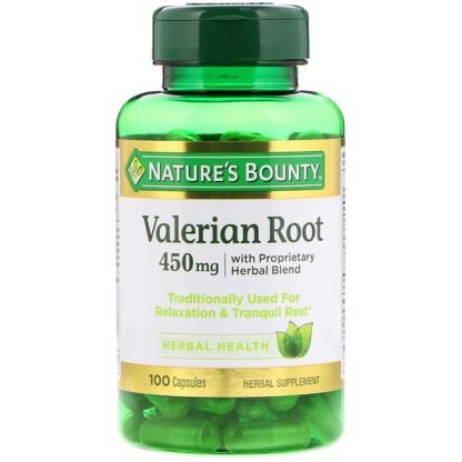 Nature's Bounty, 独自開発ハーバルブレンドのカノコソウの根、450 mg、100カプセル