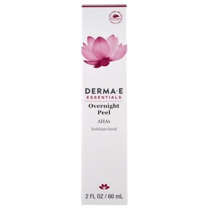 Derma E, オーバーナイトピール、エクスフォリエントフェイシャル、2 fl oz (60 ml)