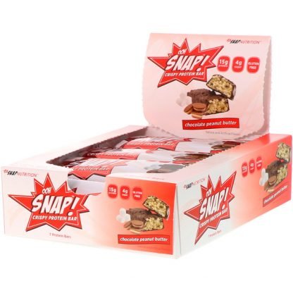 OOH Snap!, クリスピープロテインバー、チョコレートピーナッツバター、プロテインバー7本、各1.62オンス（46 g）