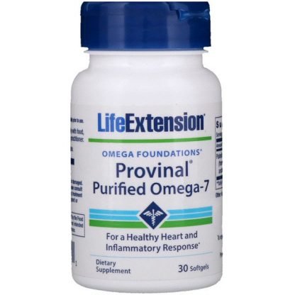 Life Extension, プロビナル精製オメガ7、ソフトジェル30粒
