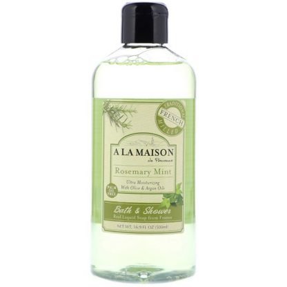 A La Maison de Provence, バス&シャワーリキッドソープ、ロズマリ―ミント、16.9液量オンス（500 ml）