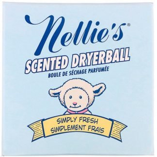 Nellie's, 香り付きドライヤーボール、フレッシュ、ドライヤーボール1個