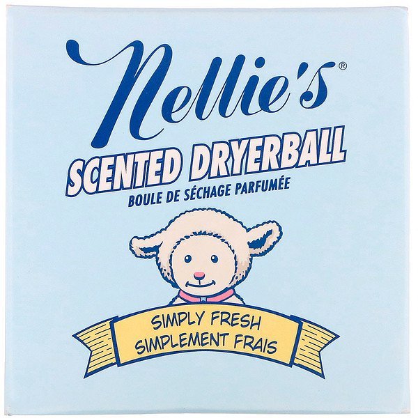 Nellie's, 香り付きドライヤーボール、フレッシュ、ドライヤーボール1個