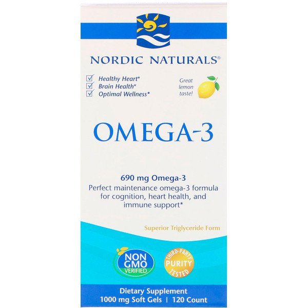 Nordic Naturals, Omega-3、Lemon、690 mg、120ソフトジェル
