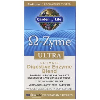 Garden of Life, O-Zyme ウルトラ、究極の消化酵素ブレンド、90ベジカプセル