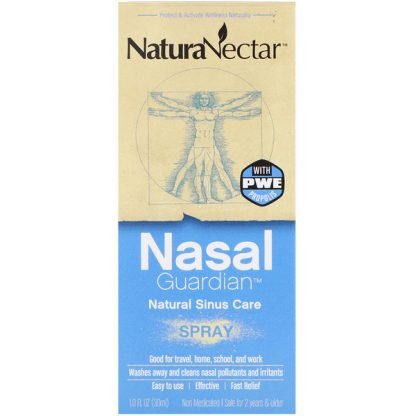 NaturaNectar, Nasal Guardian Spray、1.0液量オンス(30 ml)