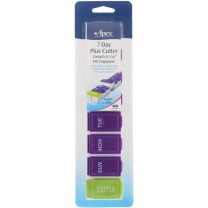 Apex, 7 Day Plus Cutter Detach N' GO Pill Organizer, 1 Organizer