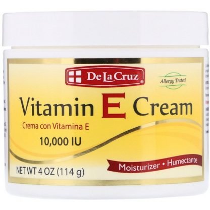 De La Cruz, ビタミンEクリーム、10,000IU、114g（4oz）
