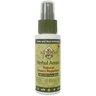 All Terrain, ハーブ・アロマ、ディートフリー虫除けポンプスプレー、2.0 fl oz (60 ml)