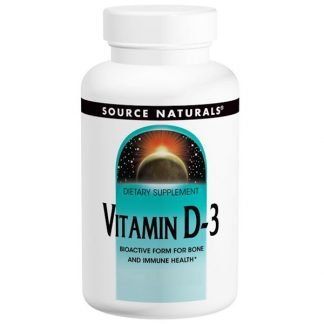 Source Naturals, ビタミン D-3、5,000 IU、120 錠