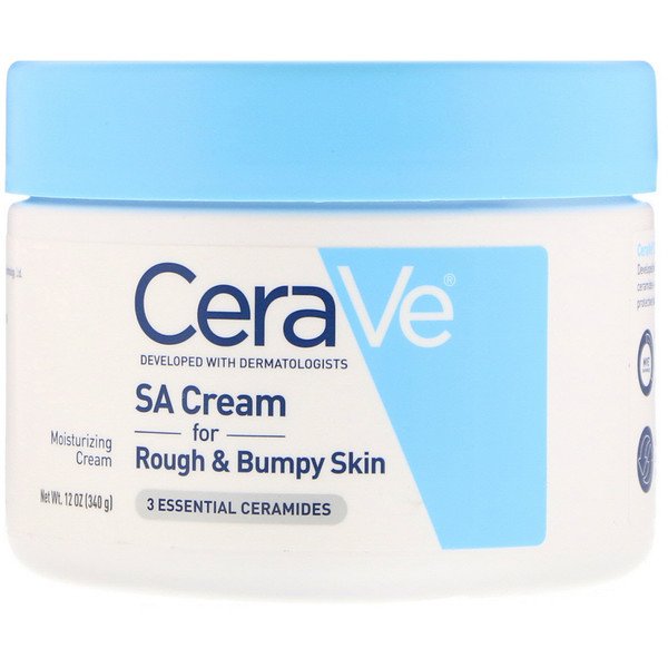 CeraVe, SAクリーム、荒れた、くぼみの残った肌用、12オンス(340 g)
