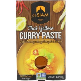 deSIAM, タイ・イエローカレーペースト、 マイルド、 2.4 オンス (70 g)