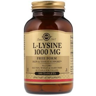 Solgar, L-リジン、 1000mg、 100錠