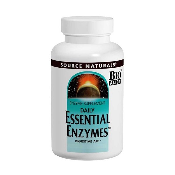 Source Naturals, 毎日の必須酵素、500mg、240カプセル