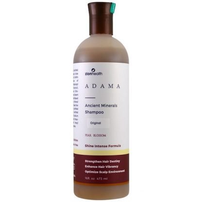 Zion Health, Adama、Ancient Minerals Shampoo、オリジナル、ペアブロッサム、16 fl oz (473 ml)