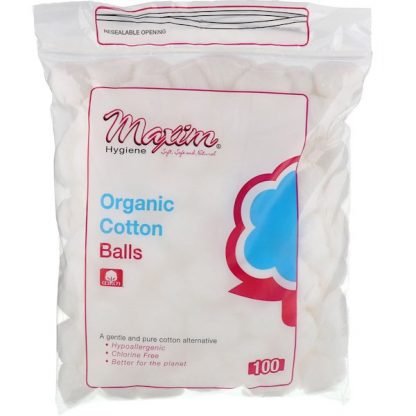Maxim Hygiene Products, オーガニック コットンボール, 100個