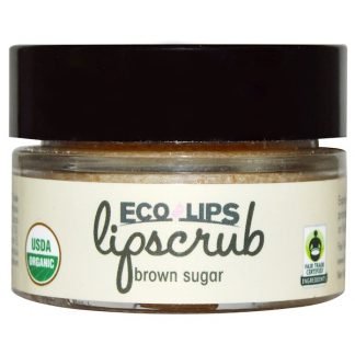 Eco Lips Inc., オーガニック、リップスクラブ、ブラウンシュガー、.5 oz (14.2 g)