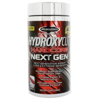 Hydroxycut, ハードコアネクストジェン、ウェイトロス、180カプセル
