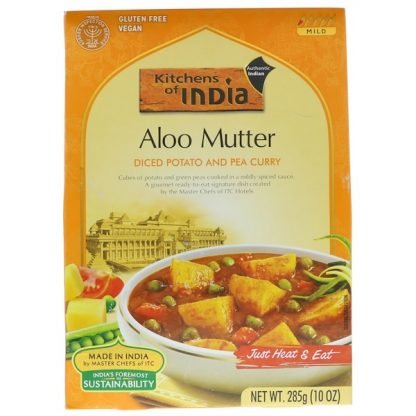 Kitchens of India, アルームター、角切りポテトとエンドウ豆のカレー、10 oz (285 g)