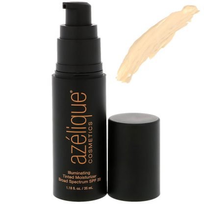 Azelique, イルミネーティングティンテッド・モイスチャライザー ブロードスペクトル SPF 20、フェア、動物実験なし、認定ビーガン、1.18液体オンス（35 ml）
