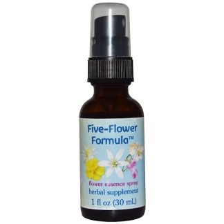 Flower Essence Services, ファイブフラワーフォーミュラ、フラワーエッセンス Spray、1 fl oz (30 ml)