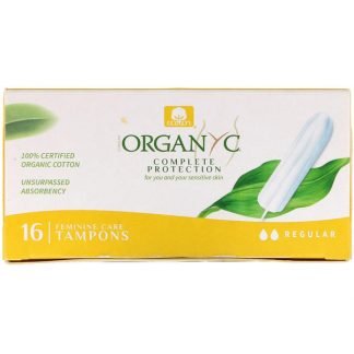 Organyc, オーガニック タンポン、 16 標準吸収タンポン