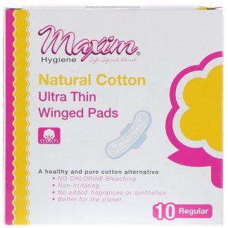 Maxim Hygiene Products, ウルトラシン羽根つきパッド、レギュラー、10個