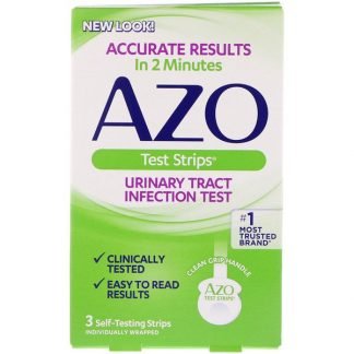 Azo, 尿路感染症テスト用ストリップ、3枚