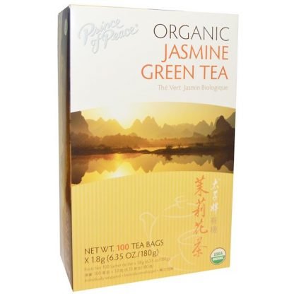 Prince of Peace, オーガニック, ジャスミン緑茶, 100ティーバッグ, 各1.8 g