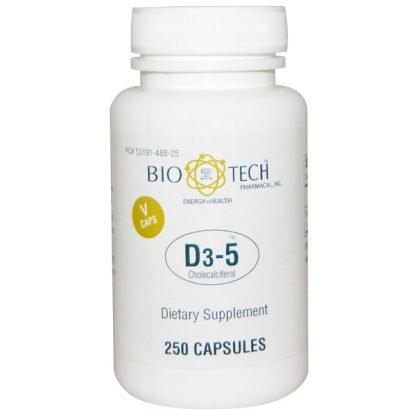 Bio Tech Pharmacal, D3-5コレカルシフェロール、250粒