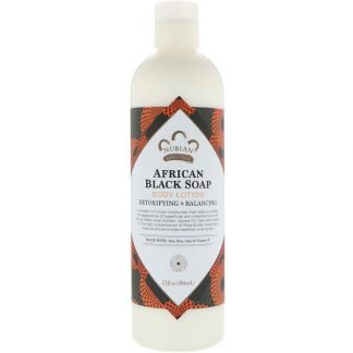 Nubian Heritage, ボディー ローション、アフリカン ブラック ソープ、13 fl oz (384 ml)