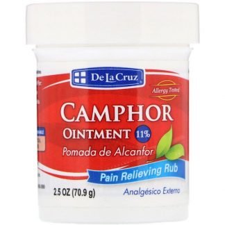 De La Cruz, 樟脳軟膏, 痛みの緩和に, 2.5 oz (70.9 g)