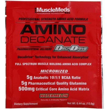 MuscleMeds, Amino Decanate, Watermelon, 0.44 oz (12.6 g)