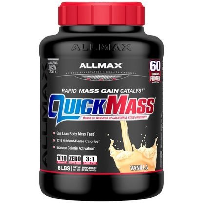 ALLMAX Nutrition, QuickMass, Weight Gainer, Rapid Mass Gain Catalyst, Vanilla, 6 lbs (2.72 kg)