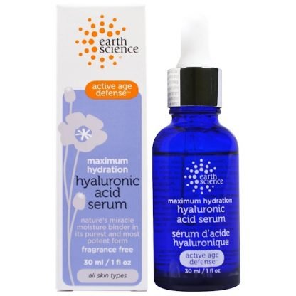 Earth Science, マキシマムハイドレーション、 ヒアルロン酸セラム、 1 fl oz (30 ml)