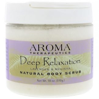 Abra Therapeutics, ナチュラル ボディースクラブ、ディープリラクゼーション、ラベンダーとメリッサ、18 oz (510 g)