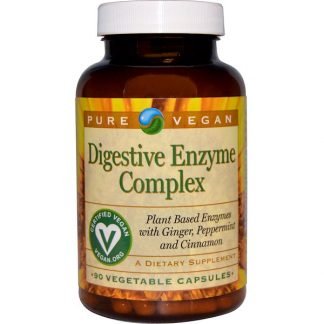 Pure Vegan, ダイジェスティブ・エンザイム・コンプレックス、ベジキャップ90 錠