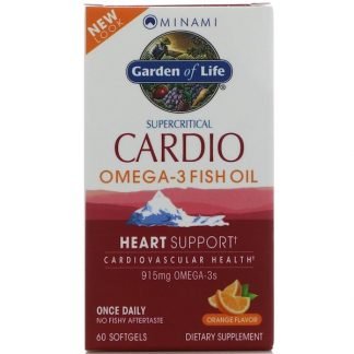 Minami Nutrition, カーディオ・オメガ3フィッシュオイル、オレンジ味、ソフトゲル60錠
