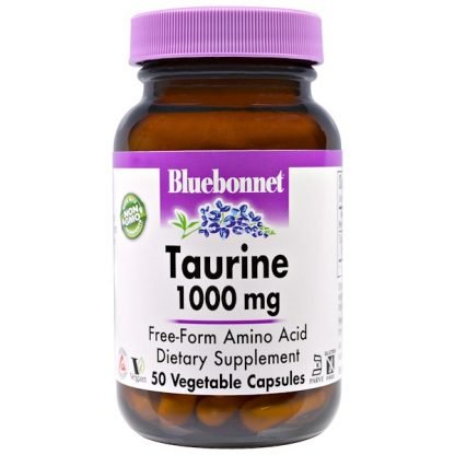 Bluebonnet Nutrition, タウリン、1,000 mg、50ベジキャップ