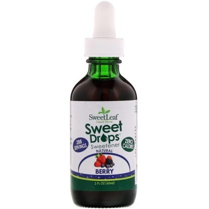 Wisdom Natural, スイートドロップス™, 液状ステビア, ベリー, 2 液量オンス (60 ml)